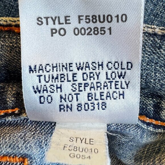 Lucky Brand Vintage Y2K Denim Maxi Pencil Skirt with Long Slit Pockets Waist 30 - Picture 12 of 13